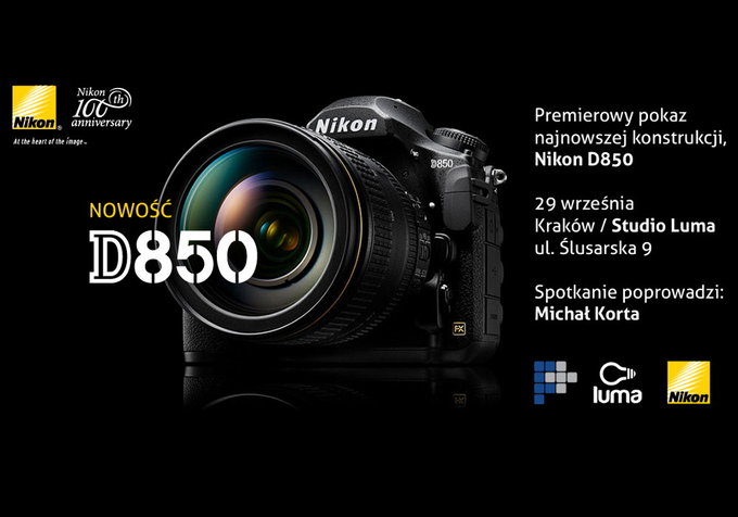 Nikon D850 - Foto-Plus zaprasza na pokazy i testy do Krakowa