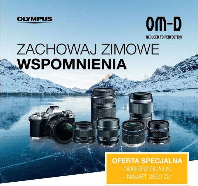 Olympus - promocja na  OM-D E-M5 Mark II i obiektywy