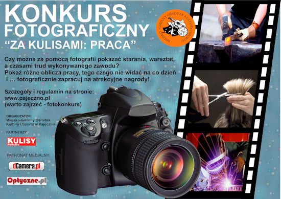 I Oglnopolski Konkurs Fotograficzny - Za kulisami: Praca