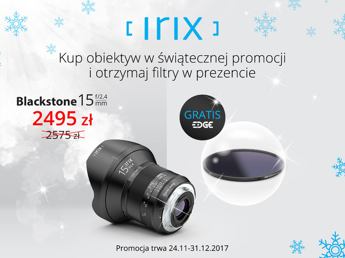 Świąteczna promocja na obiektywy Irix Świąteczna promocja na obiektywy Irix
