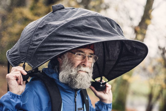 Parasol Nubrella - ochrona przeciwdeszczowa dla aktywnych