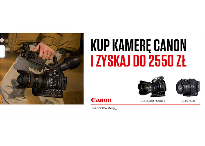 Canon - promocja dla nabywcw EOS C100 Mark II lub EOS XC10