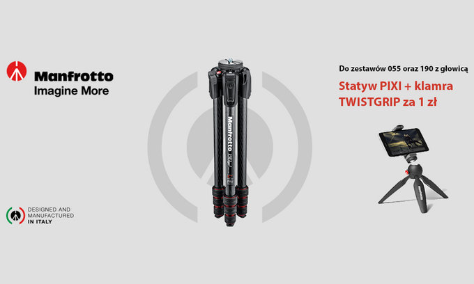 Promocja Manfrotto - dodatkowe akcesoria za zotwk