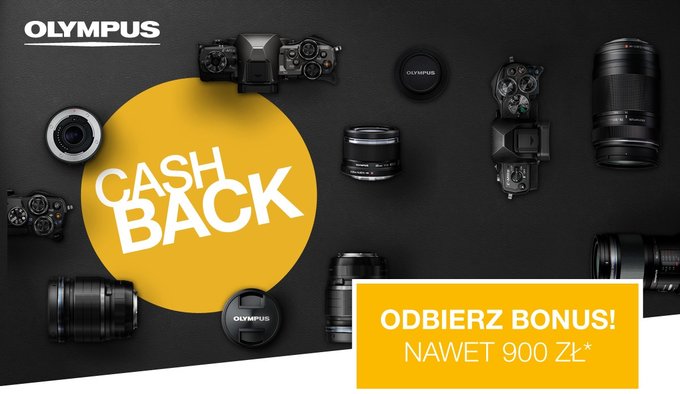 Cashback Olympusa przy zakupie wybranych aparatw i obiektyww