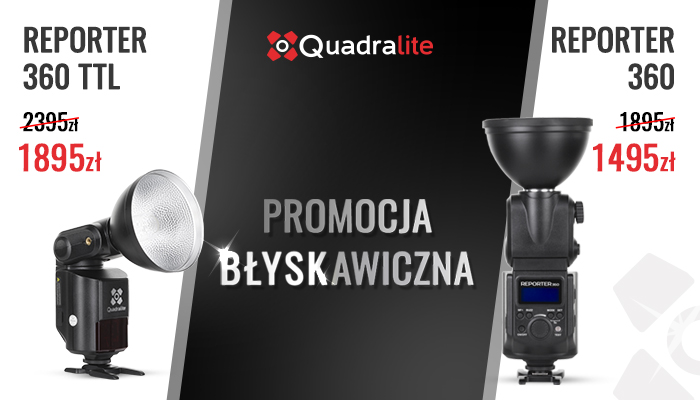 Promocja na lampy Quadralite Reporter 360 oraz Quadralite Reporter 360 TTL