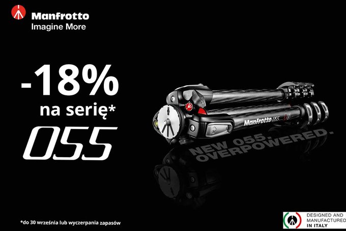 Manfrotto - promocja na seri statyww 055, jest te konkurs