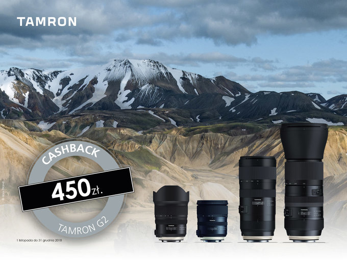 Cashback przy zakupie obiektyww Tamron G2