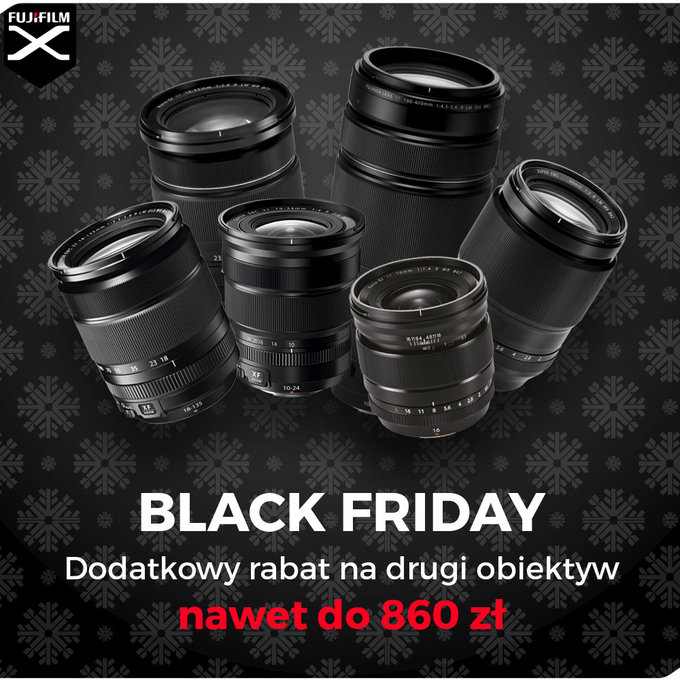 Black Friday w Fujifilm - cashback i rabaty na obiektywy