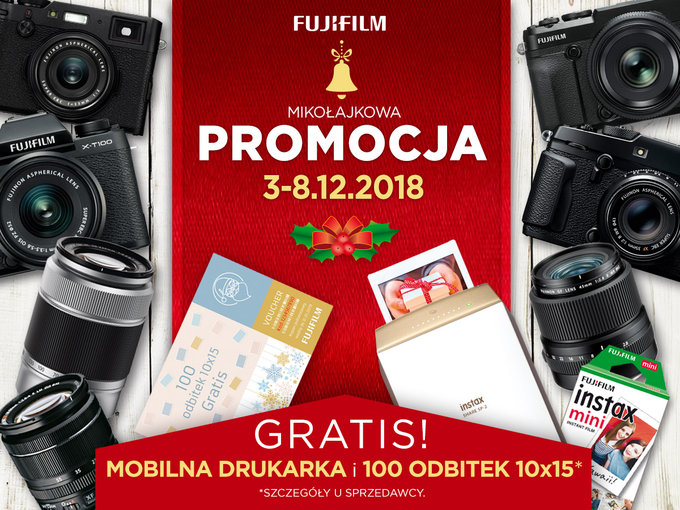 Mikoajkowa promocja Fujifilm - drukarka instax SHARE za darmo przy zakupie aparatu