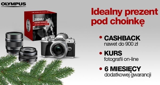 Olympus - witeczny cashback, dodatkowa gwarancja i kurs fotografii