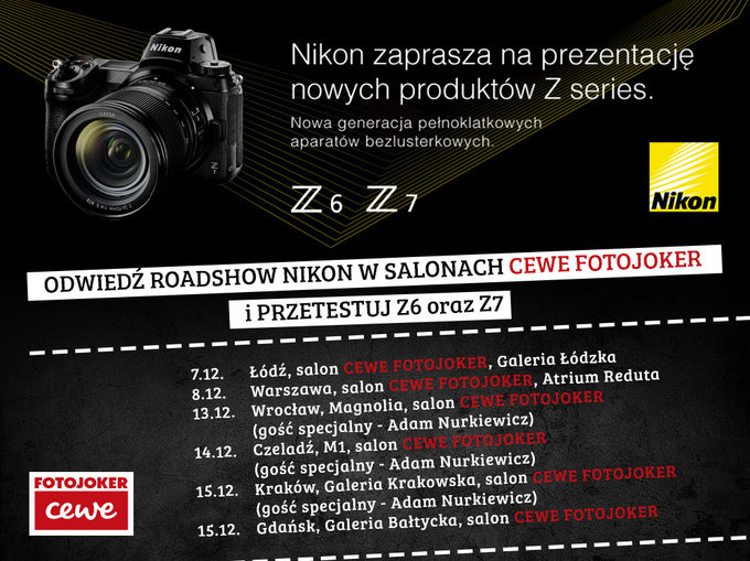 Nikon Roadshow w salonach CEWE Fotojoker