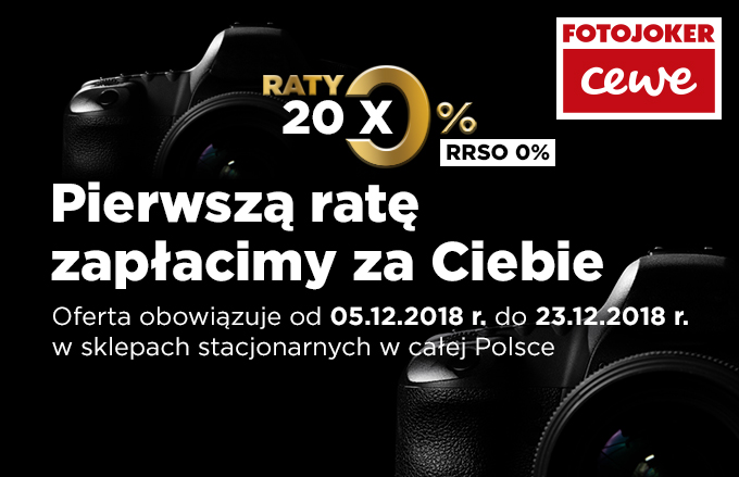 Promocja w CEWE Fotojoker - pierwsza rata gratis