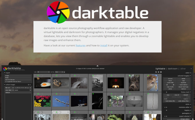 darktable 2.6.0 - darmowy program do edycji plikw RAW z nowymi funkcjami