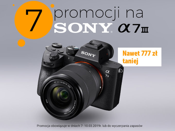 Promocje przy zakupie Sony A7 - rabaty, dodatkowe akcesoria