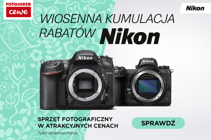 Rabaty na sprzt Nikona w CEWE Fotojoker