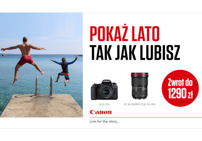 Letni cashback Canona