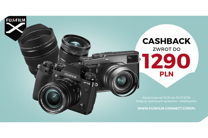 Cashback Fujifilm na aparaty i obiektywy