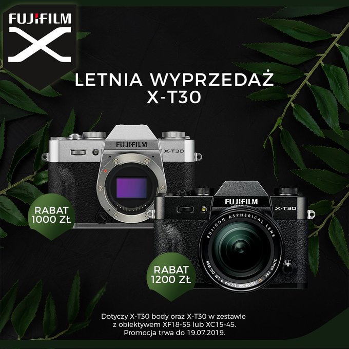 Do 1200 z rabatu na Fujifilm X-T30 - ostatni dzie promocji