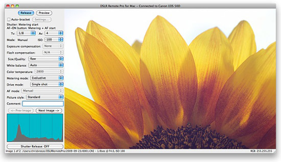 DSLR Remote Pro 1.0 dla komputerw Mac