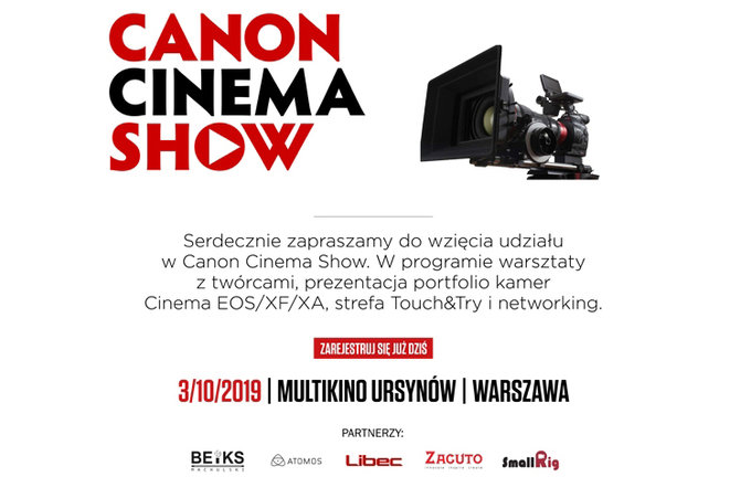 BEIKS zaprasza na Canon Cinema Show