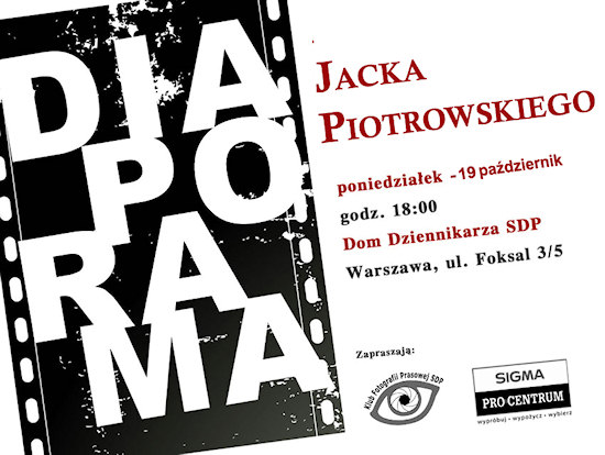 Jacek Piotrowski w Klubie Fotografii Prasowej SDP