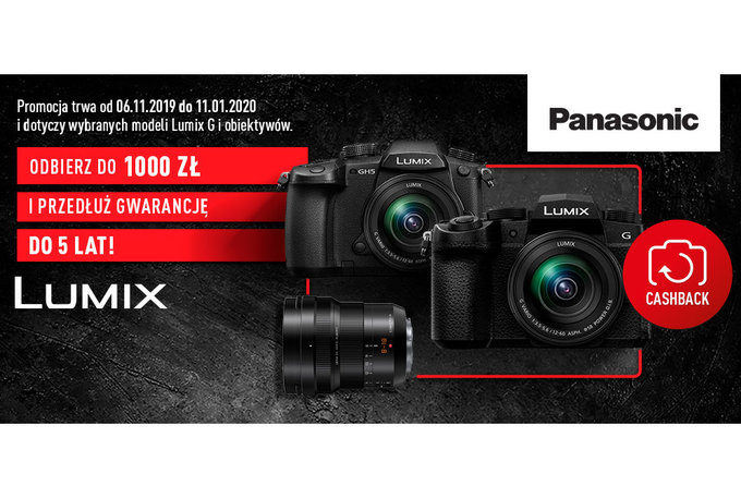 Panasonic Lumix – wyjtkowa promocja Cashback  i 5 lat gwarancji!