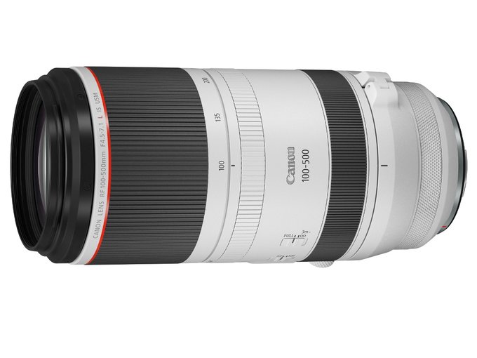 Canon RF 100-500 mm f/4.5-7.1 L IS USM i telekonwertery