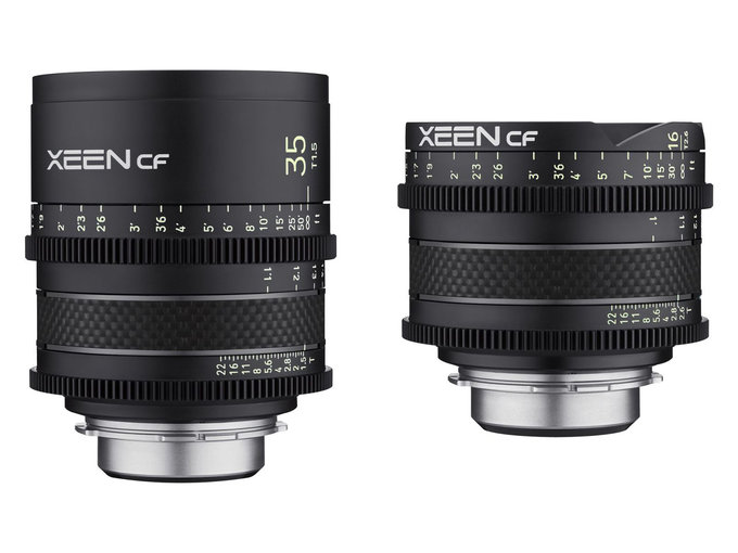 Samyang XEEN CF 16 mm T2.6 i 35 mm T1.5