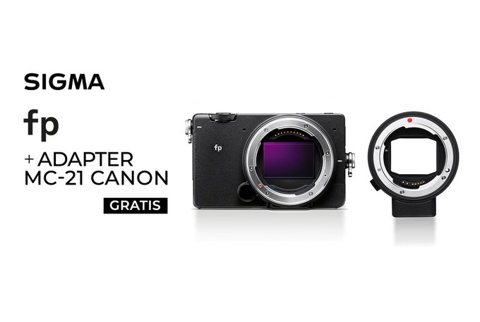 SIGMA fp z adapterem MC-21 Canon gratis