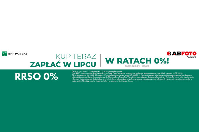 Odroczone raty 0 procent w AB FOTO