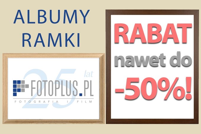 Znika do 50 procent na ramki i albumy w Foto-Plus