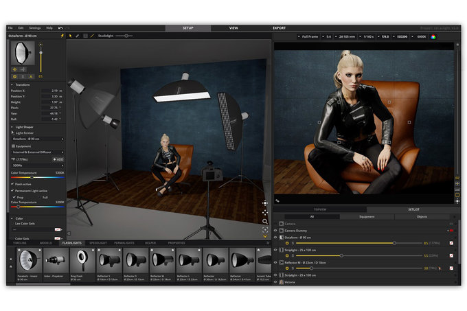 Wirtualne studio fotograficzne w oprogramowaniu set.a.light 3D