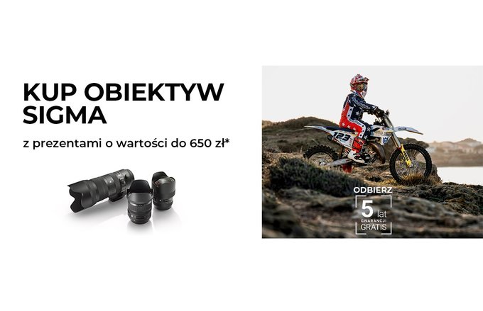 Obiektywy SIGMA z prezentami o wartoci do 650 z i 5-letni gwarancj gratis