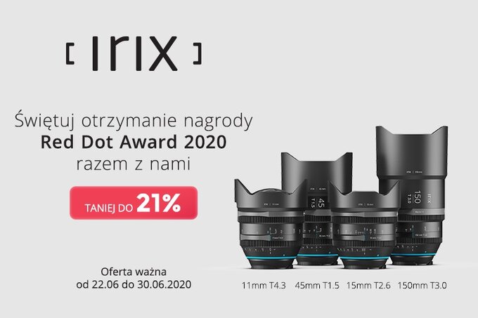 Obiektywy Irix Cine w promocyjnych cenach