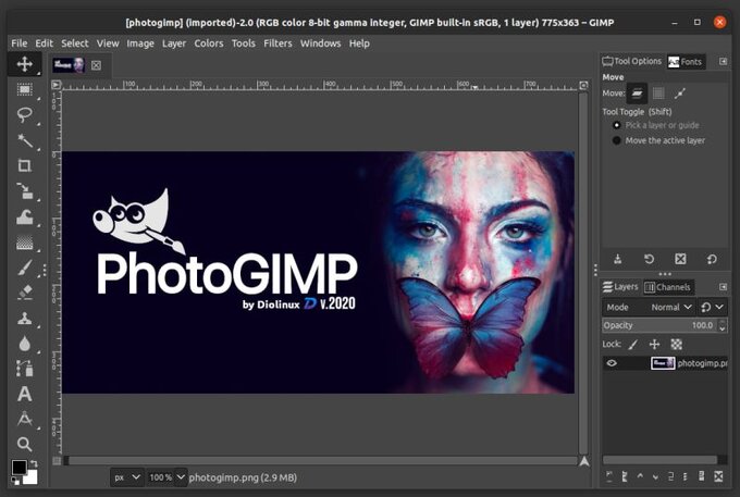 PhotoGIMP - nakadka zmieniajca GIMP-a w Photoshopa