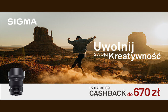 Promocja cashback na obiektywy Sigma