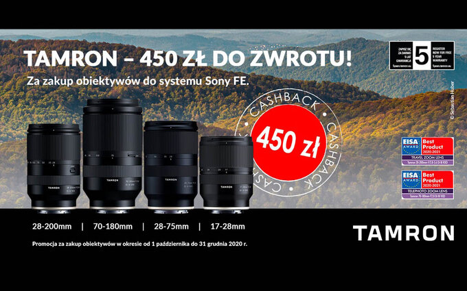 Promocja Tamron Cashback