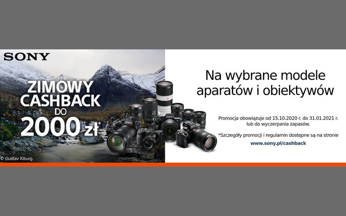 Zimowy Cashback Sony do 2000 z