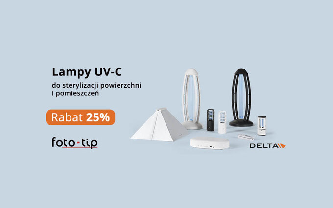 Promocja na dezynfekujce lampy UV-C