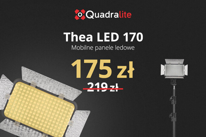 Promocja na lampy Quadralite Thea LED 170