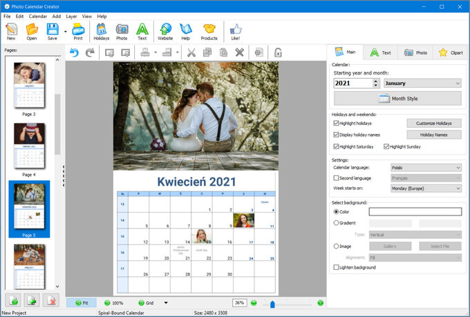 Photo Calendar Creator - teraz z rabatem 70 procent