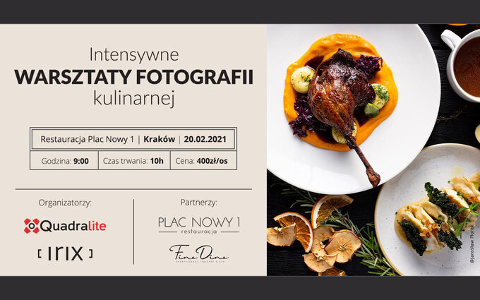 Warsztaty fotografii kulinarnej z Irix i Quadralite