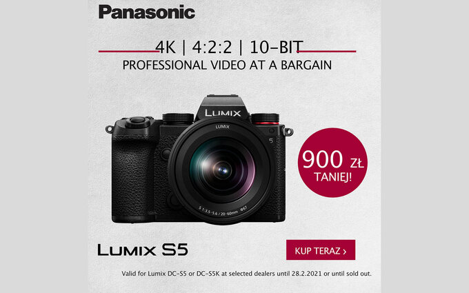 Panasonic Lumix S5 w promocji