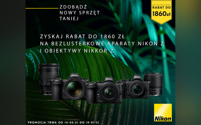 Natychmiastowy rabat Nikon w sklepie Fotoforma