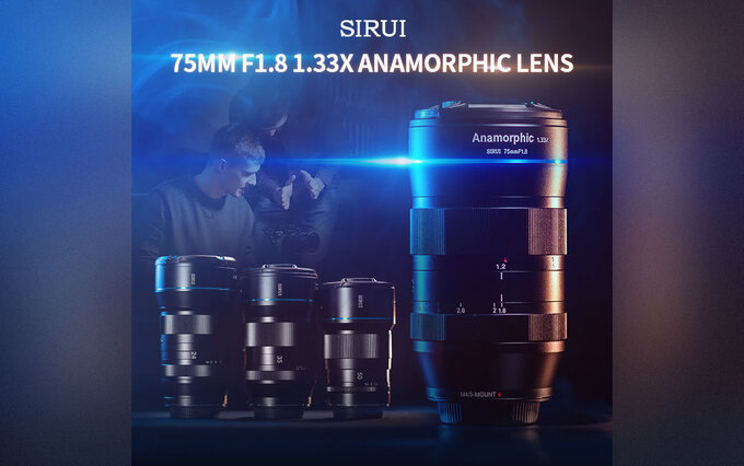 Sirui 75 mm f/1.8 Anamorphic 1.33x