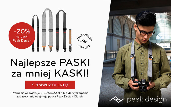 20 procent rabatu na paski Peak Design w sklepie Foto-Plus