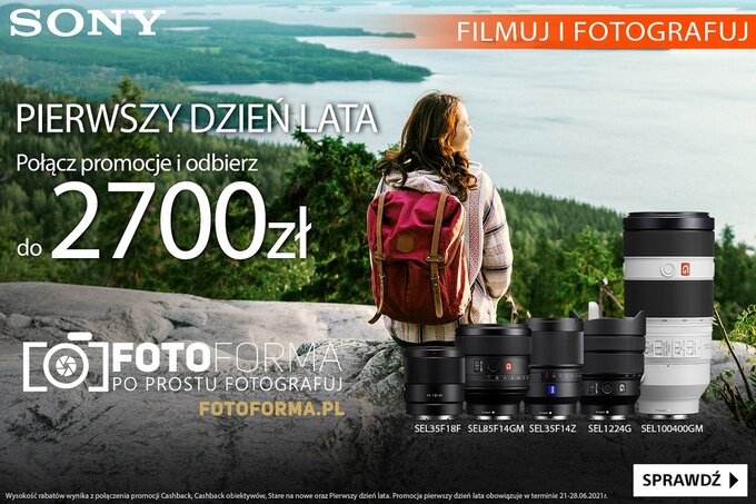 Pierwszy dzie� lata z Sony w sklepie Fotoforma