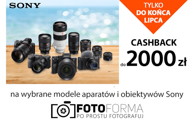 Letnie promocje na aparaty i obiektywy Sony w sklepie Fotoforma.pl