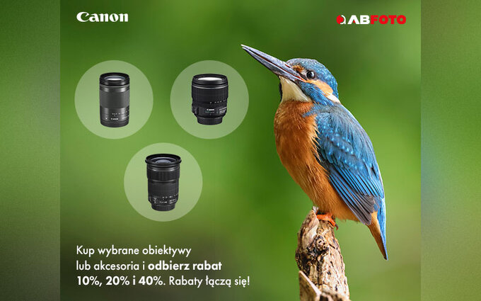 Promocja na obiektywy Canon w sklepie AB Foto