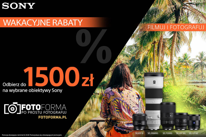 Letnie promocje na produkty Sony w sklepie Fotoforma.pl